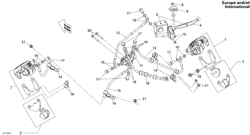 Fits 2006-2026 Can-Am Atvs Master Cylinder Ass Y, OEM Part # S45500RCA000