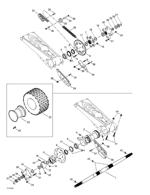 Fits 2000-2007 Can-Am Atvs Protector, OEM Part # 705500116
