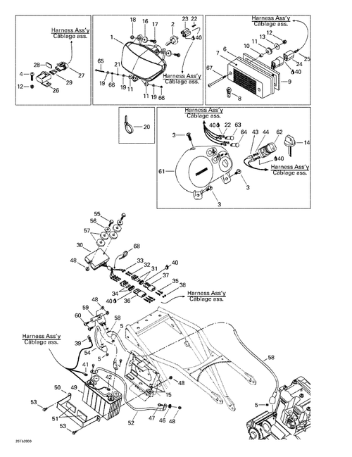 Fits 2000-2007 Can-Am Atvs Ignition Switch, OEM Part # 710000075