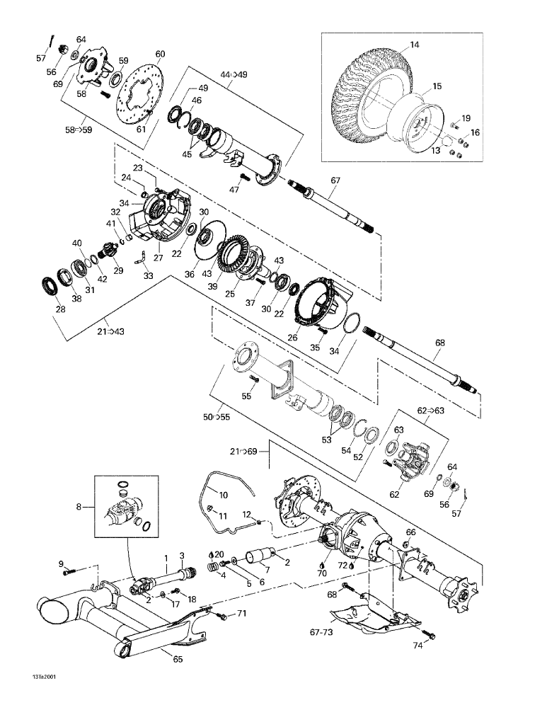 Fits 1999-2001 Can-Am Atvs Drive Axle, OEM Part # 705500959