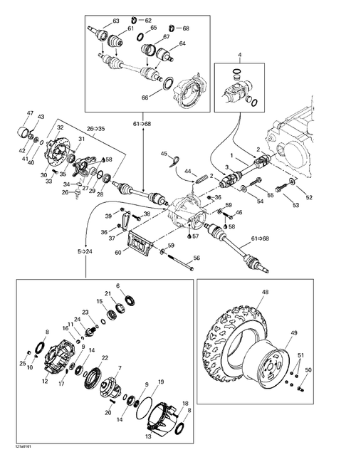 Fits 1999-2004 Can-Am Atvs Gear (10 Teeth), OEM Part # 705500076