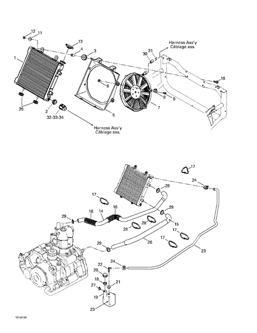 Fits 2001-2005 Can-Am Atvs Outlet Hose, OEM Part # 709200054