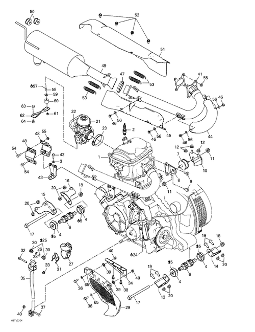 Fits 2002-2005 Can-Am Atvs Shifter Handle, OEM Part # 705500282