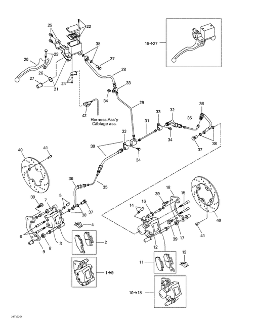 Fits 2001-2005 Can-Am Atvs Switch Kit, OEM Part # 705600148