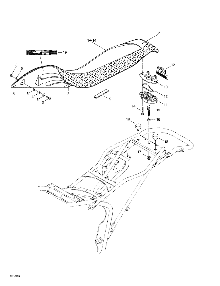 Fits 2002-2007 Can-Am Atvs LH Seat Corner, OEM Part # 708000128