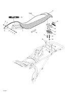 Fits 2002-2007 Can-Am Atvs LH Seat Corner, OEM Part # 708000128