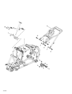 Fits 2002-2007 Can-Am Atvs LH Footrest, Black, OEM Part # 705200695
