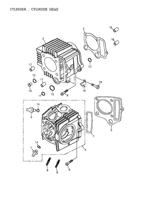 Fits 2002-2005 Can-Am Mini DS 90 4-strokes / Quest 90 4-strokes Collar, OEM Part # A96401060810
