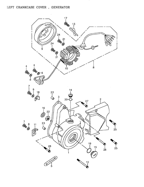 Fits 2002-2005 Can-Am Mini DS 90 4-strokes / Quest 90 4-strokes Oil-Ring, OEM Part # A91327120000