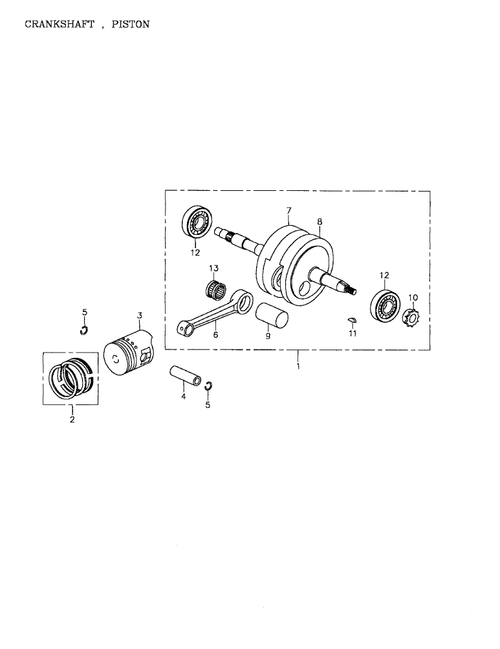Fits 2002-2005 Can-Am Mini DS 90 4-strokes / Quest 90 4-strokes Crank Connecting Rod, OEM Part # A13201152000