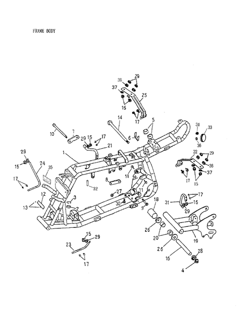 Fits 2002-2005 Can-Am Mini DS 90 4-strokes / Quest 90 4-strokes Swing Arm Assy., OEM Part # A52100152002