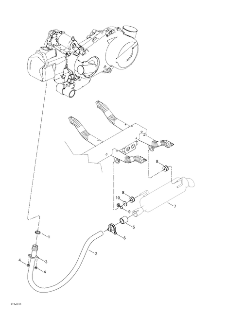 Fits 2003-2007 Can-Am Rally / Rally 175 Pipe Gasket, OEM Part # 707600175