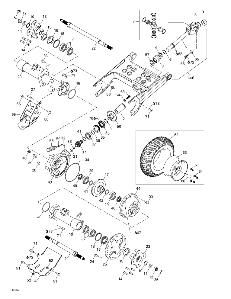 Fits 2003-2005 Can-Am Atvs Rear Rim, OEM Part # 705500547