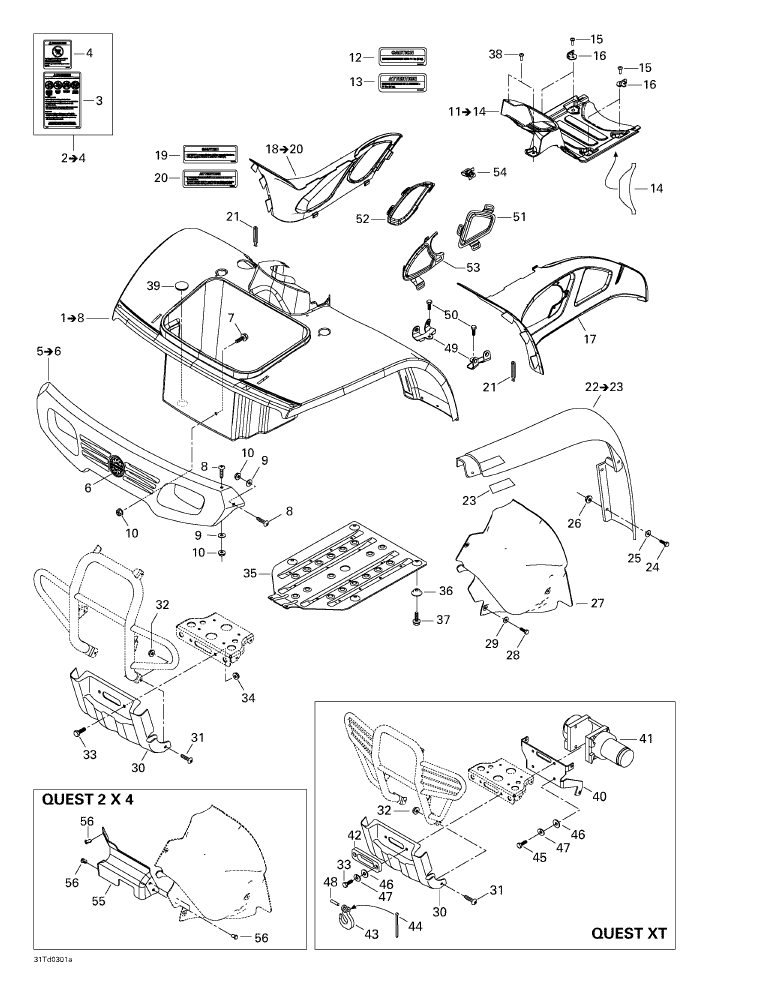 Fits 1999-2005 Can-Am Atvs LH Front Reflector, OEM Part # 705000083