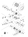 Fits 2003-2004 Can-Am Atvs Rear Rim, OEM Part # 705500366