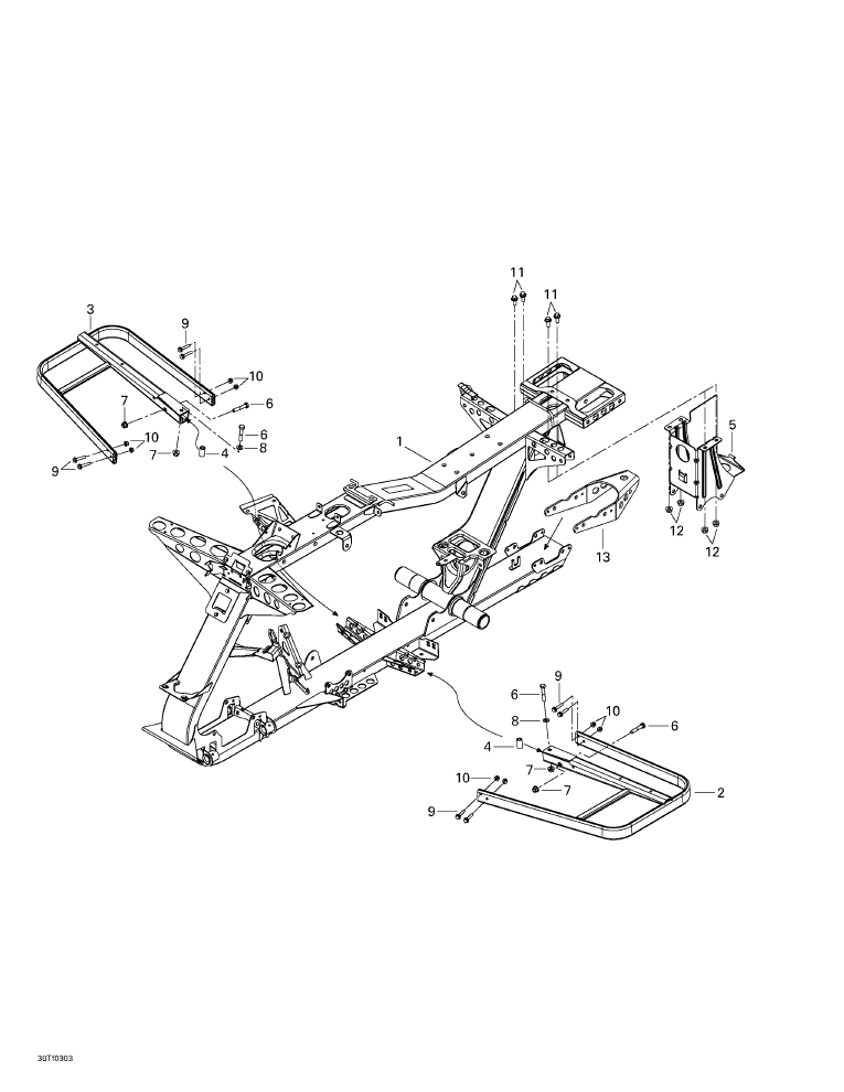 Fits 2003-2005 Can-Am Atvs Muffler Support, OEM Part # 707600248