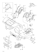 Fits 1999-2005 Can-Am Atvs LH Footboard, Black, OEM Part # 705000018