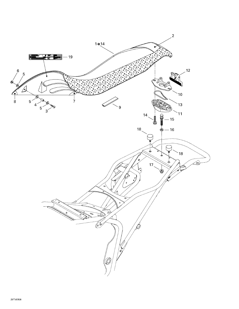 Fits 2002-2007 Can-Am Atvs LH Seat Corner, OEM Part # 708000128