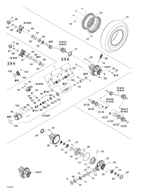 Fits 2004-2005 Can-Am Outlander 330/400 STD 2 X 4 / Outlander 330/400 STD 4 X 4 / Outlander 400 XT 4 X 4 Cover, OEM Part # 705400186