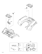 Fits 2004-2006 Can-Am Atvs Tool Box, OEM Part # A50121179000