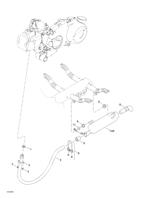Fits 2003-2007 Can-Am Rally / Rally 175 Pipe Gasket, OEM Part # 707600175