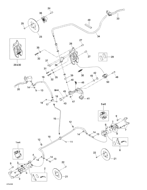 Fits 2003-2007 Can-Am Rally / Rally 175 Pivot, OEM Part # 705600201