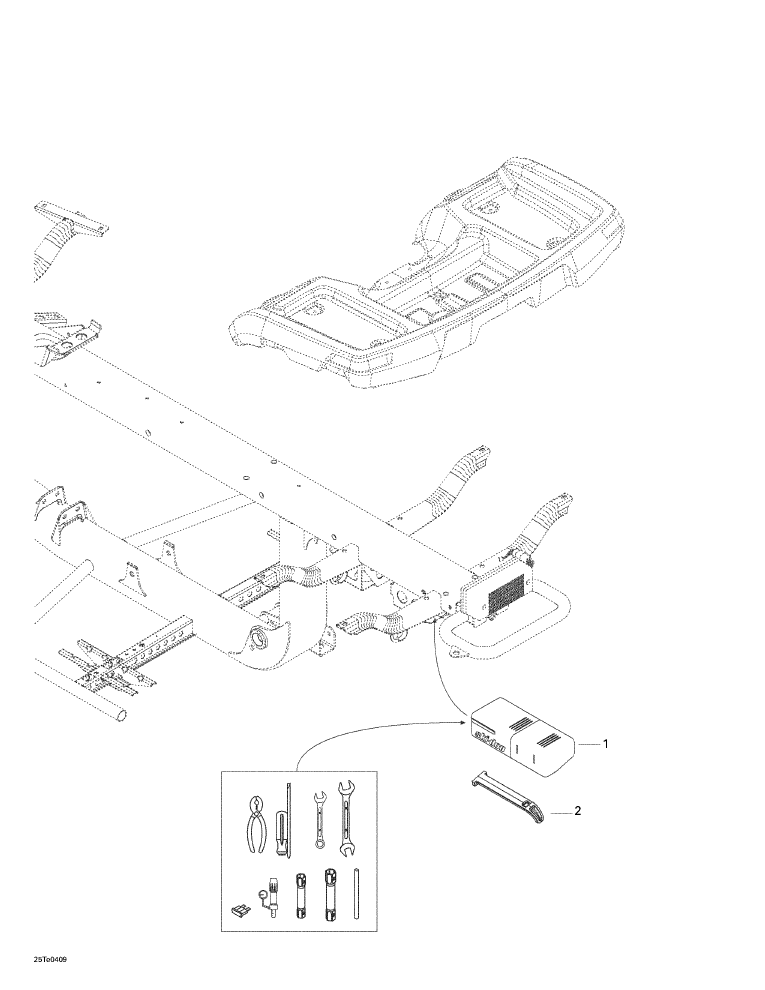 Fits 2004-2006 Can-Am Atvs Tool Box, OEM Part # A50121179000