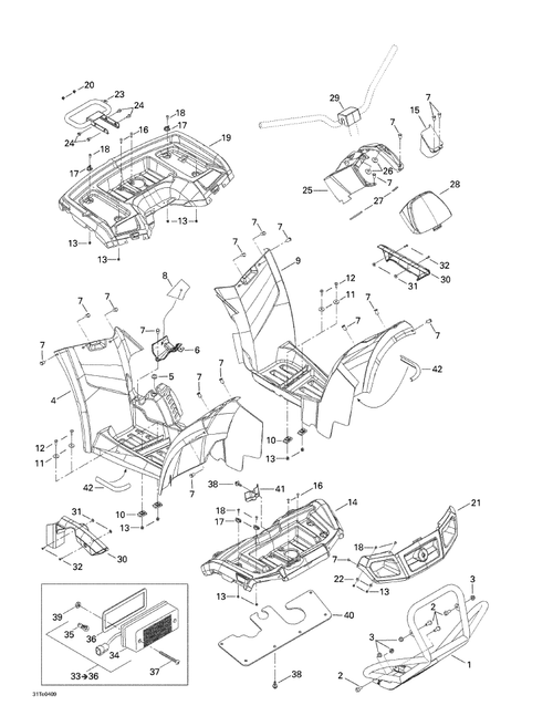 Fits 2000-2007 Can-Am Atvs Gasket, OEM Part # 710000129