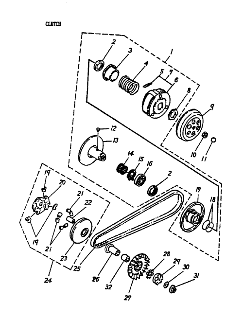 Fits 2004-2006 Can-Am Mini DS 50 2-strokes Clutch A Bush, OEM Part # A2210411600D