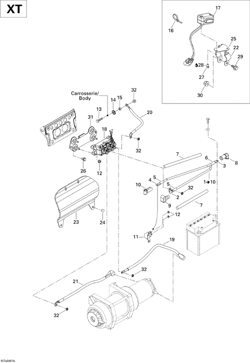 Fits 2004-2005 Can-Am Atvs Support, Black, OEM Part # 710000564