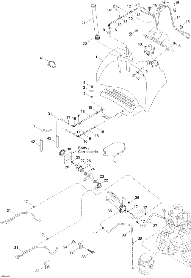 Fits 1999-2005 Can-Am Atvs Vent Hose, OEM Part # 709000031