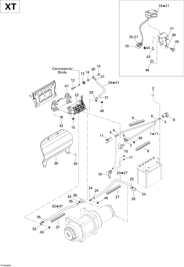 Fits 2004-2005 Can-Am Atvs Solenoid Support, Black, OEM Part # 710000535
