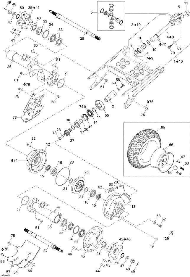 Fits 2002-2005 Can-Am Atvs Sealing Ring, OEM Part # 705500315