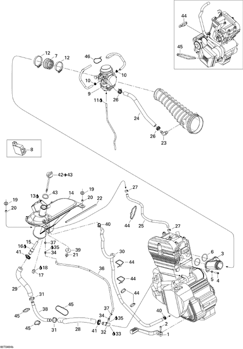 Fits 2000-2007 Can-Am Atvs Strainer, OEM Part # 707000076