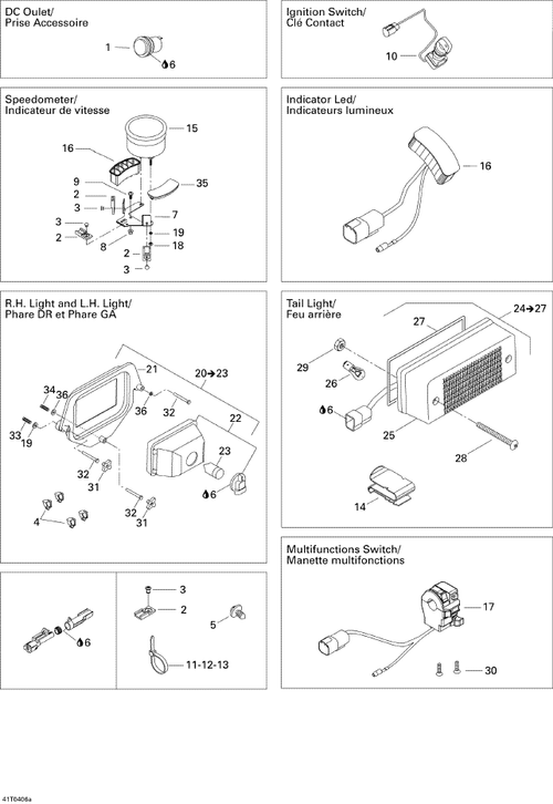 Fits 2002-2005 Can-Am Atvs Lamp Support, OEM Part # 705000283