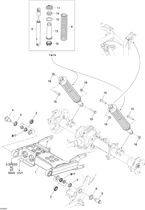 Fits 2004-2015 Can-Am Atvs Protector, OEM Part # 503190436