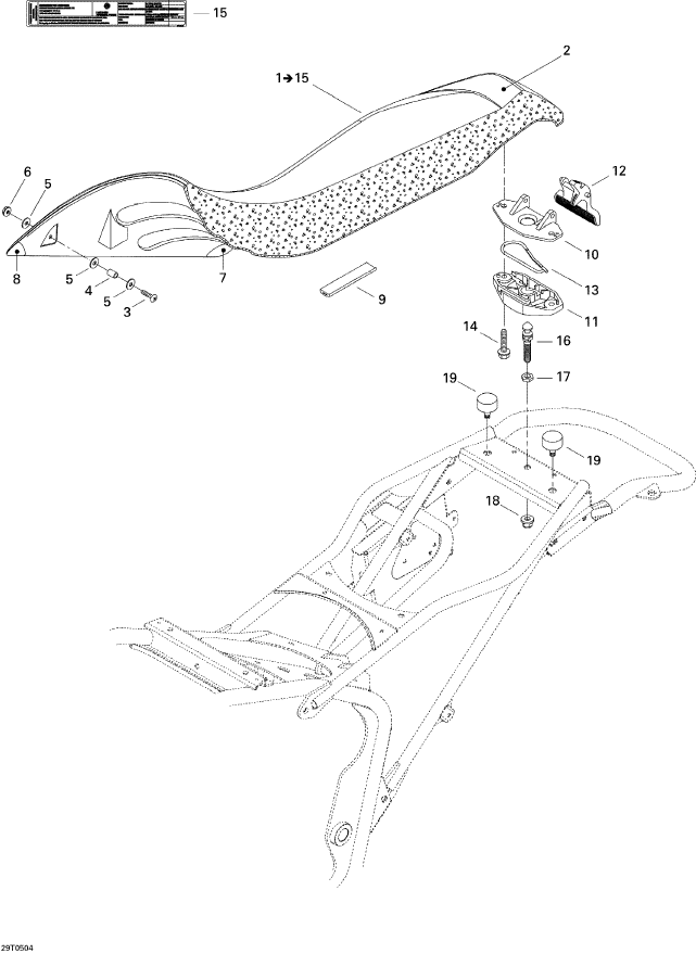 Fits 2002-2007 Can-Am Atvs RH Seat Corner, OEM Part # 708000129