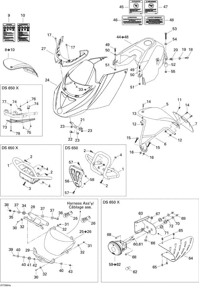 Fits 2005-2007 Can-Am DS 650 X / DS 650/DS 650 X Bulb H3 35W, OEM Part # 710000776