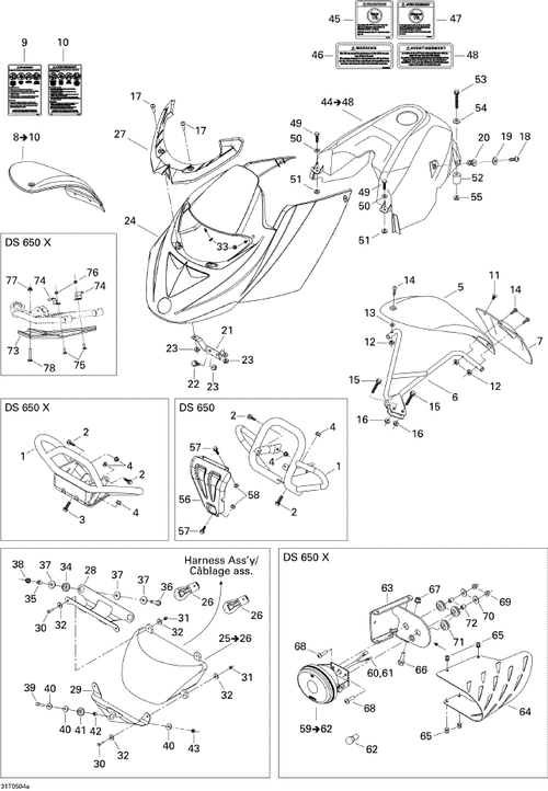 Fits 2005-2007 Can-Am DS 650 X / DS 650/DS 650 X Bulb H3 35W, OEM Part # 710000776
