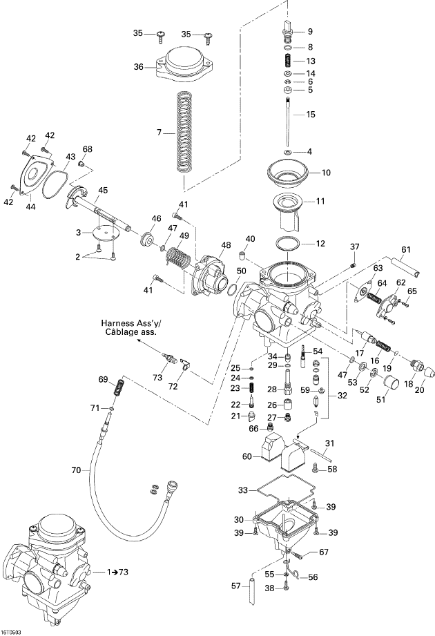 Fits 2000-2005 Can-Am Atvs Screw, OEM Part # 707200089