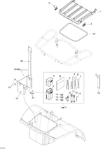 Fits 2004-2006 Can-Am Atvs Tool Box, OEM Part # A50121179000