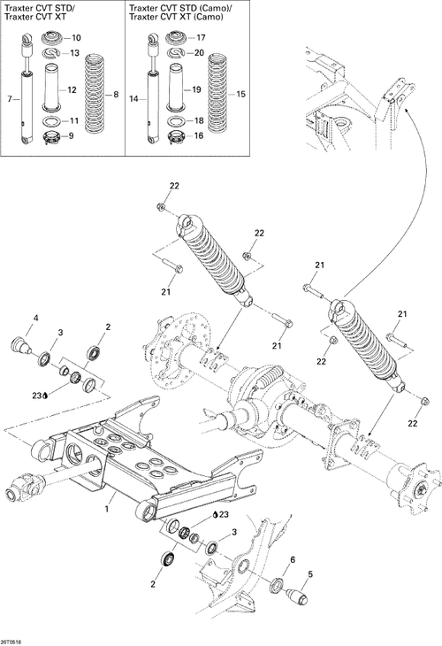 Fits 2004-2015 Can-Am Atvs Protector, OEM Part # 503190436