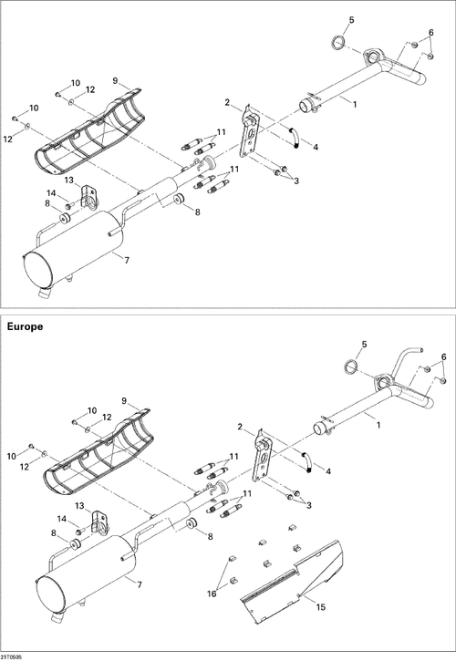 Fits 2005-2008 Can-Am Atvs Heat Deflector, OEM Part # 707600313