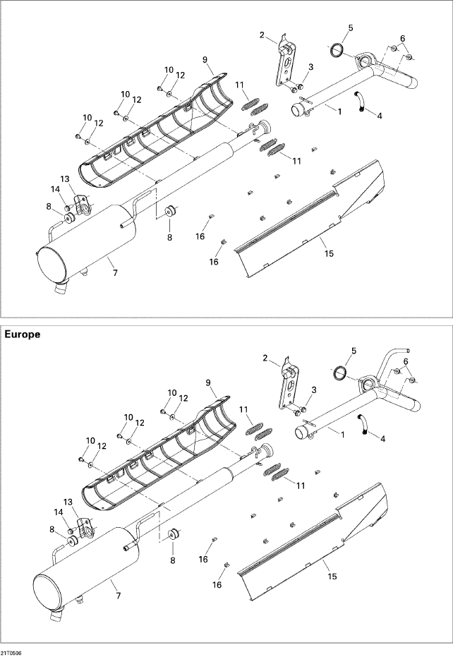 Fits 2005-2008 Can-Am Atvs Heat Deflector, OEM Part # 707600340