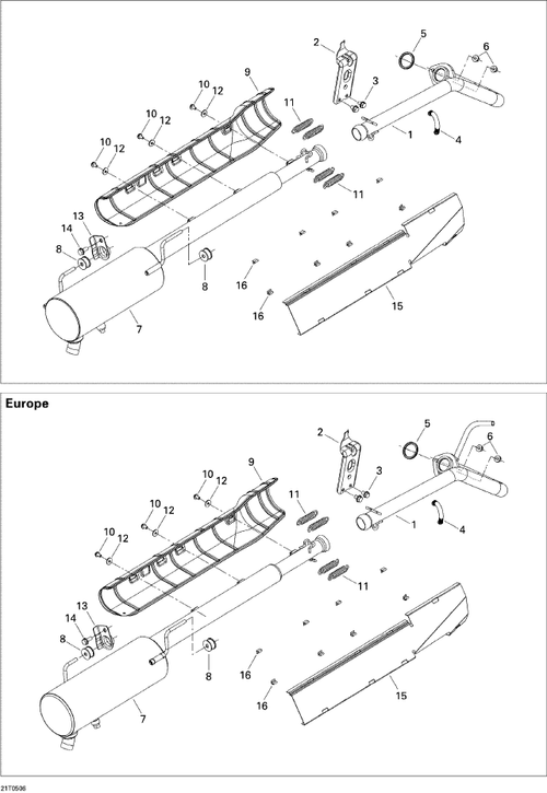 Fits 2005-2008 Can-Am Atvs Heat Deflector, OEM Part # 707600340