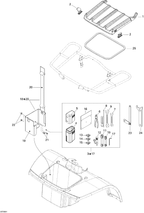 Fits 2004-2006 Can-Am Atvs Tool Box, OEM Part # A50121179000