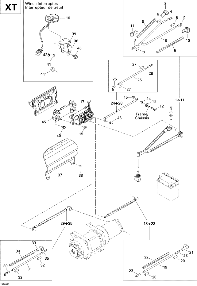 Fits 2004-2005 Can-Am Atvs Solenoid Support, Black, OEM Part # 710000535