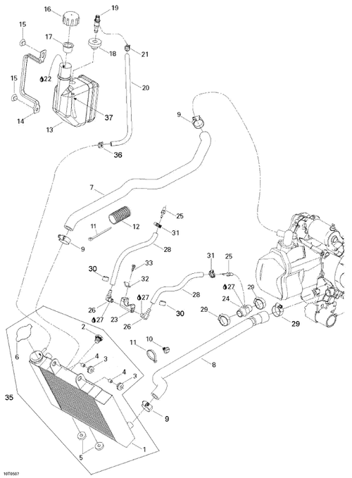 Fits 2005-2007 Can-Am Rally 175 Pressure Cap, OEM Part # A19110179000