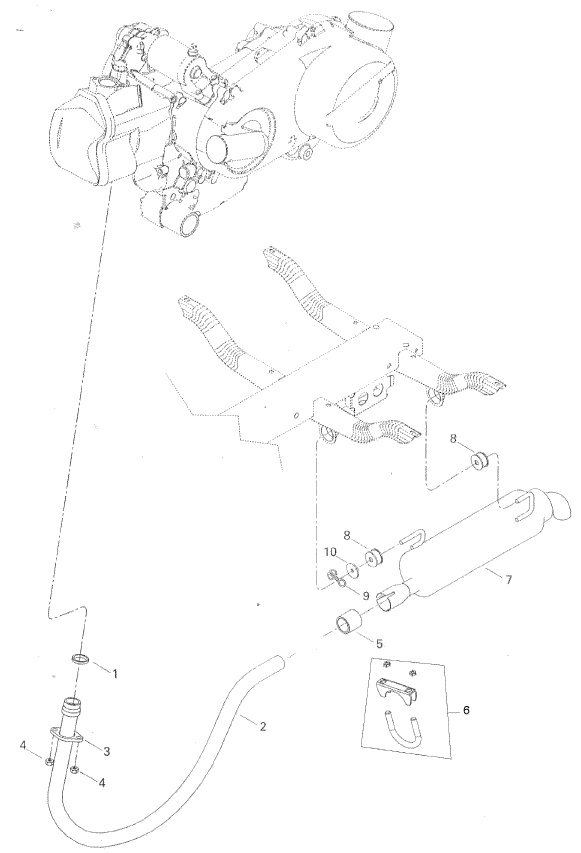 Fits 2005-2007 Can-Am Rally 175 Tuned Pipe Ass#Y, OEM Part # A18321179000