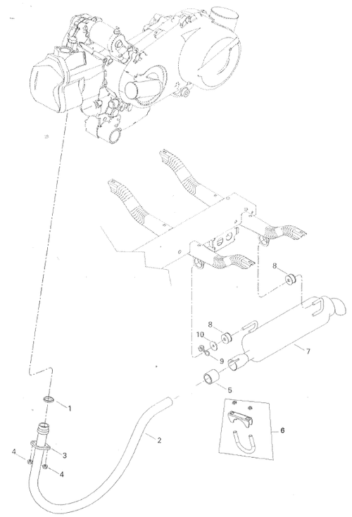 Fits 2005-2007 Can-Am Rally 175 Tuned Pipe Ass#Y, OEM Part # A18321179000